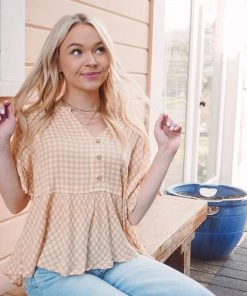 Promesa Derby Peplum Blouse 16 Promesa Derby Peplum Blouse