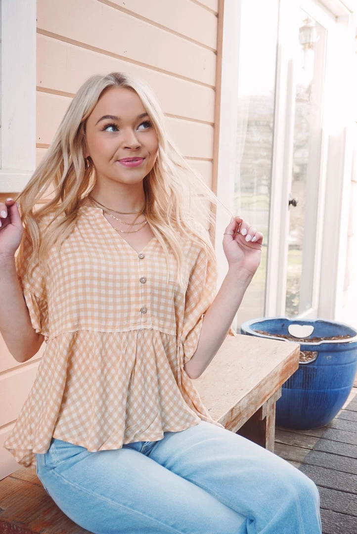 Promesa Derby Peplum Blouse 4 Promesa Derby Peplum Blouse