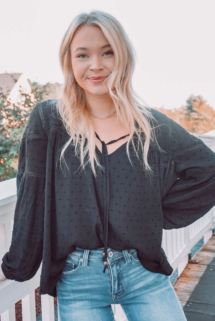 Easel Tops Dot To Dot Blouse 6 Easel Tops Dot To Dot Blouse