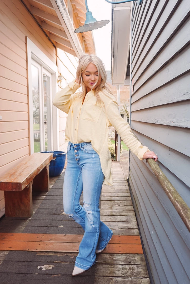 La Miel Tops Celia Button Down 18 La Miel Tops Celia Button Down