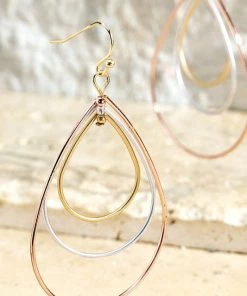 Urbanista Tiered Teardrop Dangle Earrings Accessories