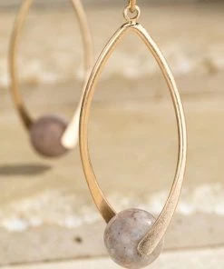 Urbanista Accessories Beaded Natural Stone Earrings