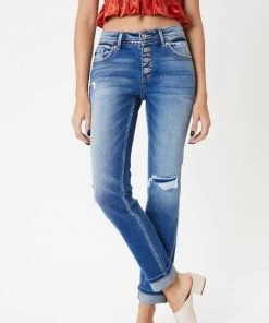 Kancan Newton Mid Rise Denim Bottoms