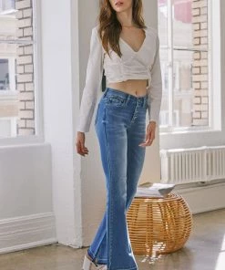 Kancan New Bottoms Declan Mid Rise Flare