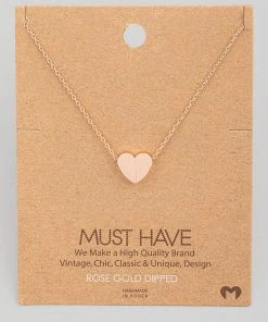 Fame Accessories Mini Heart Pendant Necklace