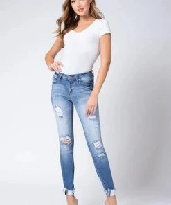 Kancan Freddie Mid Rise Distressed Denim 8 Kancan Freddie Mid Rise Distressed Denim