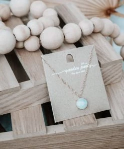 Urbanista Circle Stone Pendant Necklace Accessories