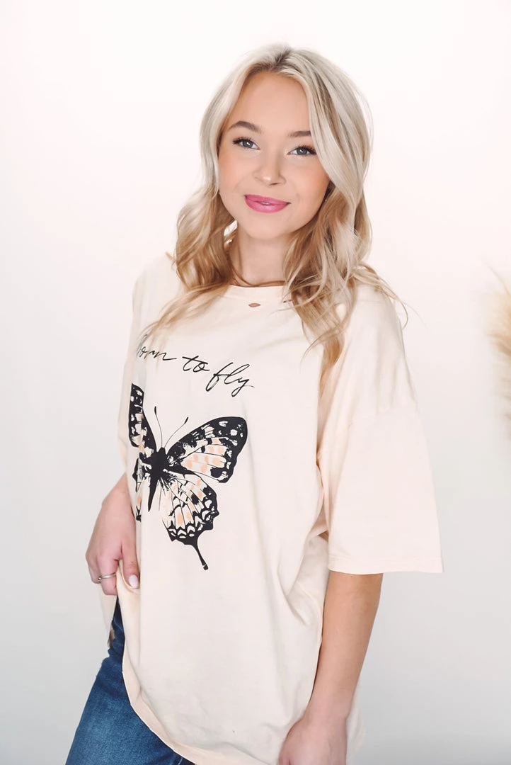 Promesa Tops Born To Fly Tee 2 Promesa Tops Born To Fly Tee