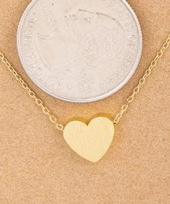 Fame Accessories Mini Heart Pendant Necklace