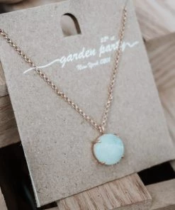 Urbanista Circle Stone Pendant Necklace Accessories