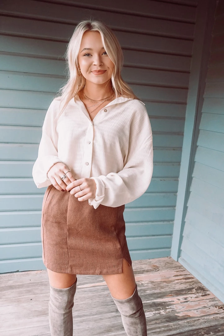 Promesa Keep It Sleek Mini Skirt Bottoms 7 Promesa Keep It Sleek Mini Skirt Bottoms