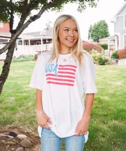 Oat Collective USA Flag Tee