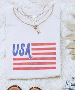 Oat Collective USA Flag Tee
