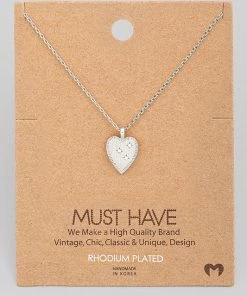 Fame Accessories Dazzling Heart Necklace