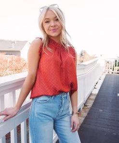 La Miel Pip Ruffle Tank Tops