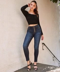 Kancan Berkeley High Rise Denim Bottoms