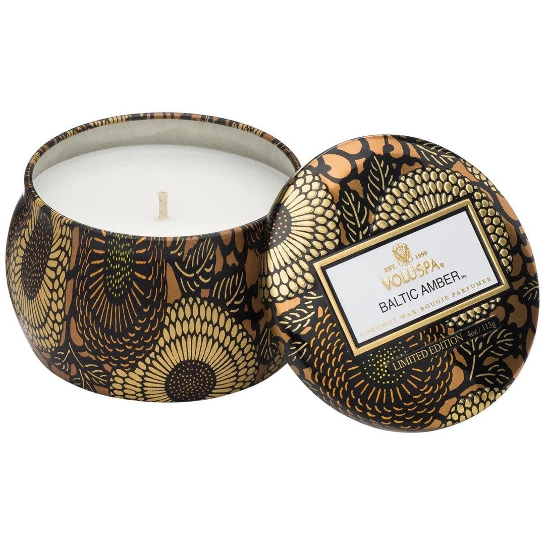 Gifts + Home Accents Voluspa Baltic Amber Petite Tin Candle 1 Gifts + Home Accents Voluspa Baltic Amber Petite Tin Candle
