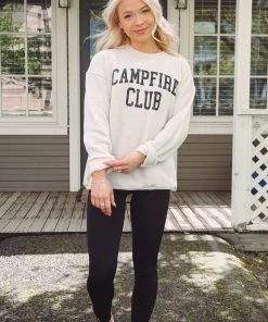 Oat Collective Campfire Club Pullover Tops
