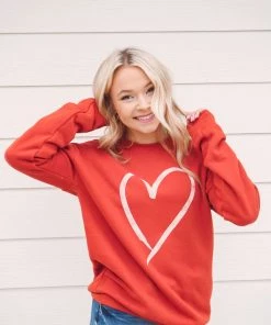 Oat Collective Heart Pullover Tops