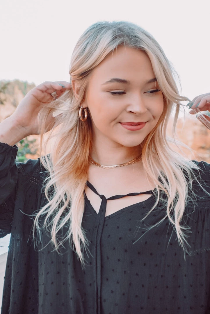 Easel Tops Dot To Dot Blouse 10 Easel Tops Dot To Dot Blouse