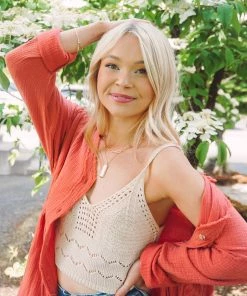 Lush Clothing Tops Lively Crochet Tank