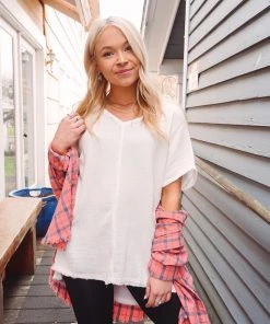 La Miel Tops Summery Vibes V Neck