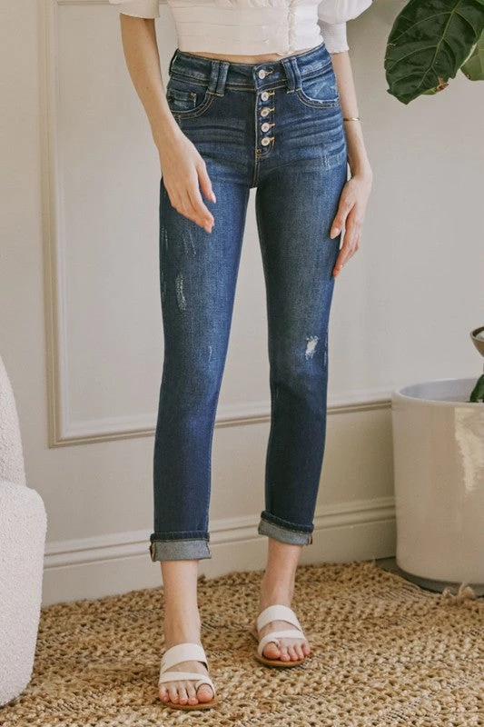 Kancan Bottoms Rhodes Slim Straight Denim 1 Kancan Bottoms Rhodes Slim Straight Denim