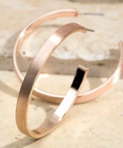 Urbanista Accessories Slender Satin Hoop Earrings