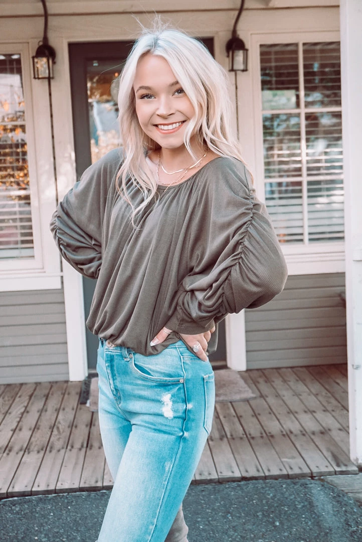 Hyfve Ruby Ruched Blouse 1 Hyfve Ruby Ruched Blouse