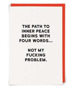 Red Back Cards Black Letter Greeting Cards