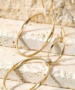 Sublime Clothing Boutique Accessories Double Circle Mixed Drop Earrings