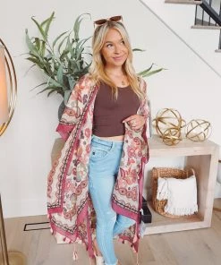 Urbanista Mykonos Tassel Kimono New Arrivals