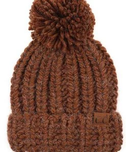 Hana C.C. Chunky Yarn Pom Beanie Accessories