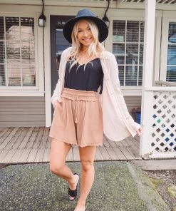 La Miel Tops Paxton Waffle Cardigan