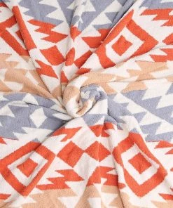 Hana Gifts + Home Accents Cozy Aztec Throw Blanket