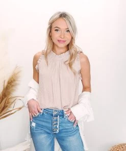 La Miel Pip Ruffle Tank Tops