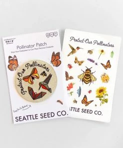 Seattle Seed Co. Pollinator Pride & Patch Sticker Kit Gifts + Home Accents