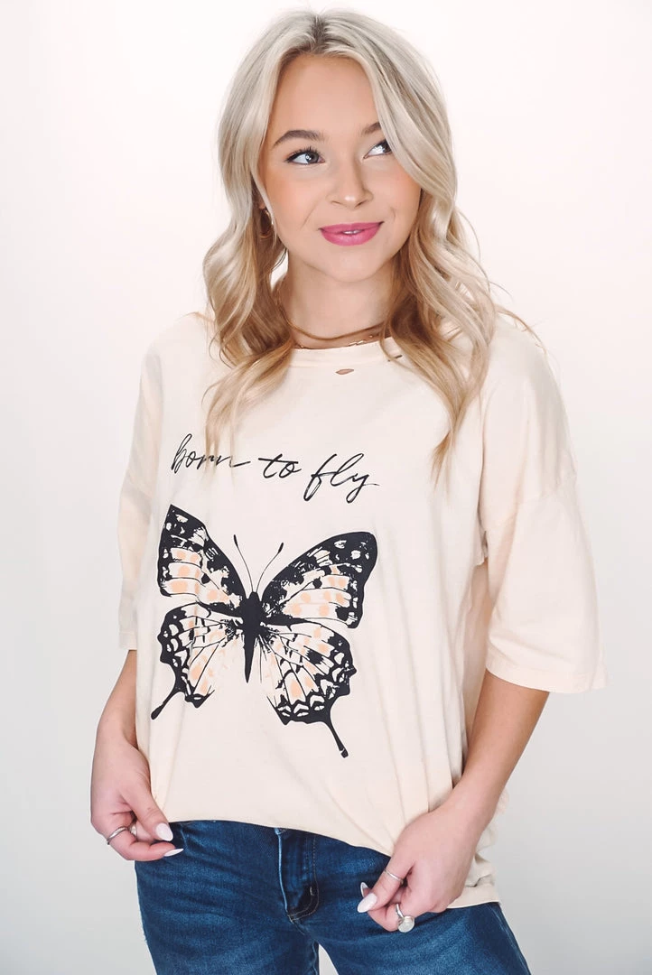 Promesa Tops Born To Fly Tee 4 Promesa Tops Born To Fly Tee