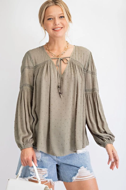 Easel Tops Dot To Dot Blouse 13 Easel Tops Dot To Dot Blouse