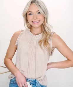 La Miel Pip Ruffle Tank Tops