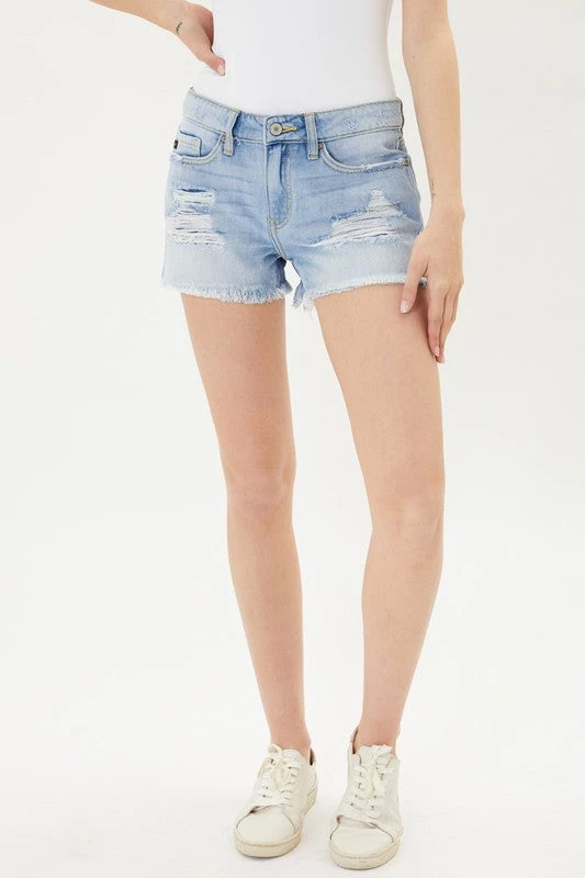 Kancan Bottoms Majorie Mid Rise Boyfriend Shorts 2 Kancan Bottoms Majorie Mid Rise Boyfriend Shorts