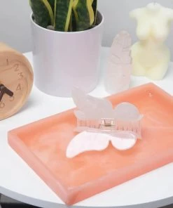 Beauty Kitsch White Butterfly Claw Clip