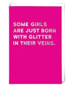 Red Back Cards Foil Letter Funny Greeting Cards