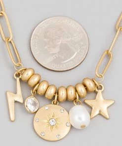Fame Accessories Lightening Star Chain Necklace
