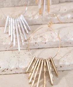 Sublime Clothing Boutique Accessories Circle Fringe Drop Earring