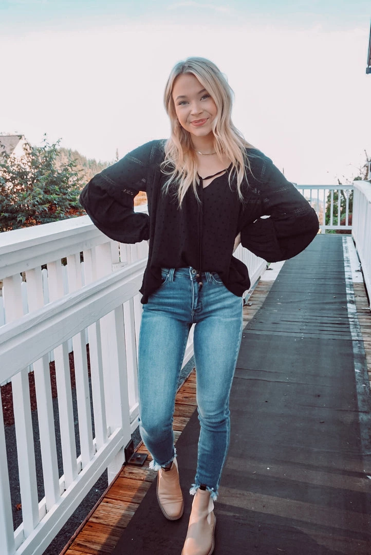 Easel Tops Dot To Dot Blouse 7 Easel Tops Dot To Dot Blouse