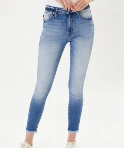 Kancan Bottoms Roel High Rise Ankle Denim