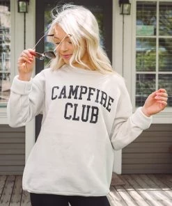 Oat Collective Campfire Club Pullover Tops