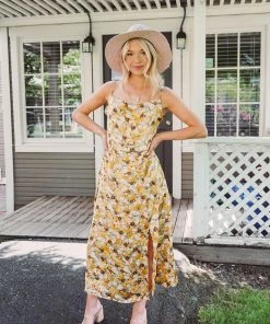 Lush Clothing Dresses + Rompers Tea Time Midi Dress