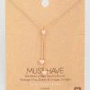 Fame Accessories Dainty Heart Lariat Necklace